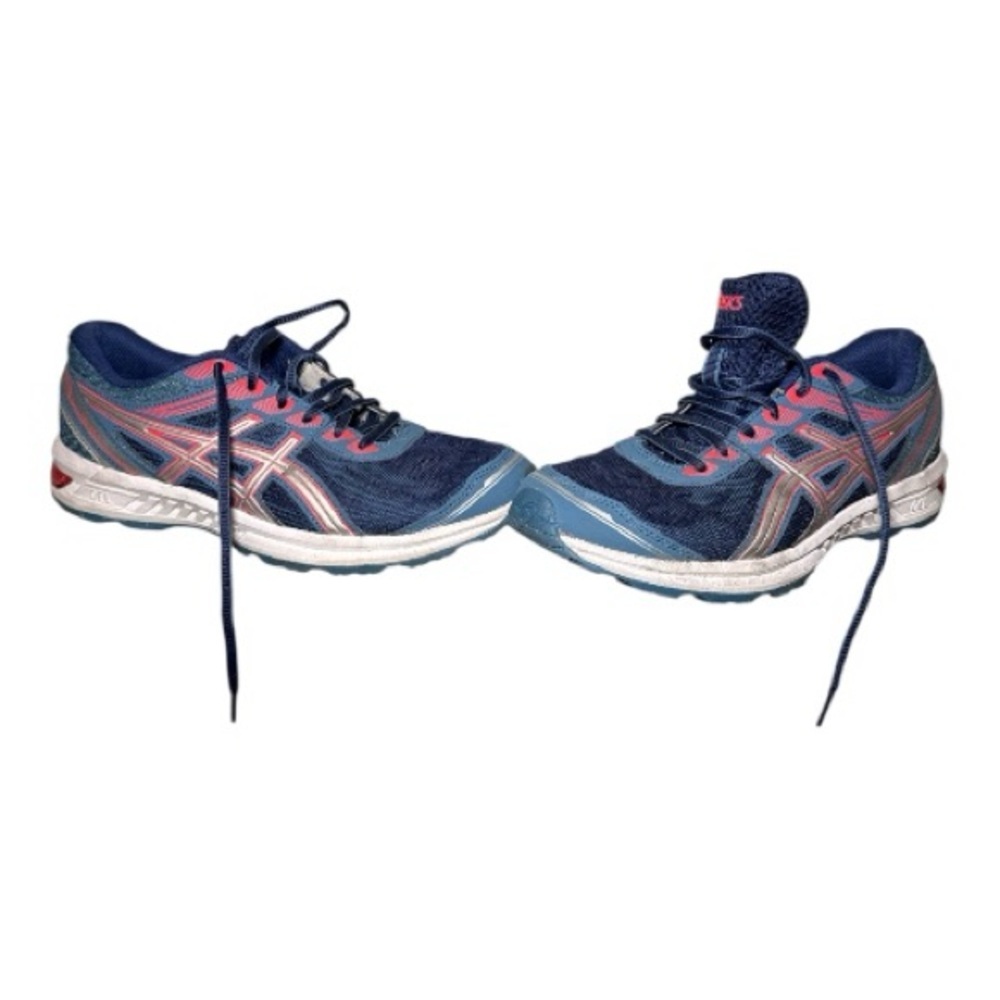 ASICS Gel Sileo Women's Running Shoes Size 8 Sneakers Blue Pink